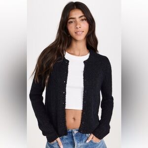 Reformation Black Women's Cardigan Sweater